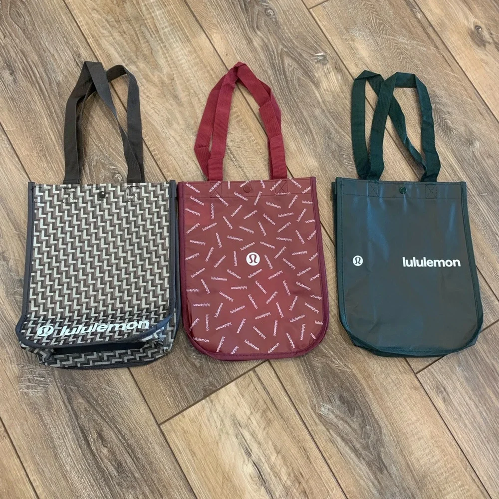 3 Reusable Lululemon Bags - Picture 1 of 5